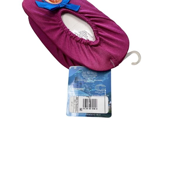 Disney Frozen Anna Slipper Socks With Bow & Character Design - Size 2/3 T - Picture 4 of 4